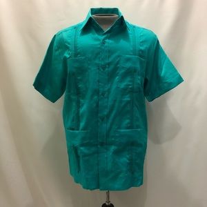 Guayabera Mojito Large Turquoise
